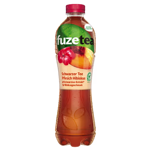 Fuzetea Schwarzer Tee Pfirsich-Hibiskus 1,5l (EINWEG)