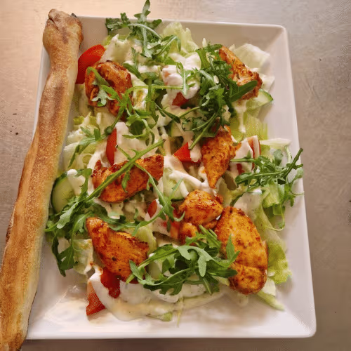 Hühnerstreifensalat