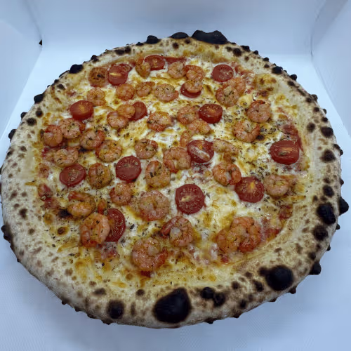 Garnelen Pizza
