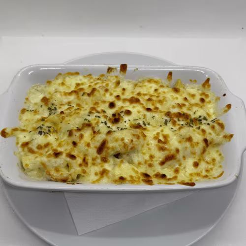 Maccheroni mit Hühnerbruststreifen,