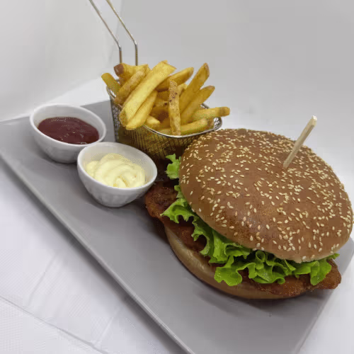 XXL-Schnitzel Burger Menü
