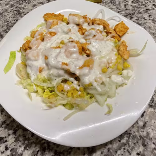 Putenstreifen Salat