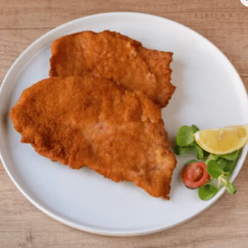 Schnitzel nach Wiener Art mit Beilage (XL)