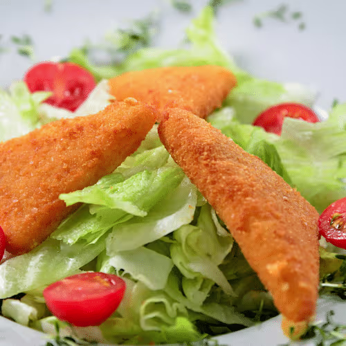 Gebackener emmentaler Salat