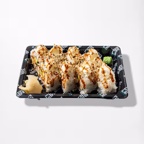 Crispy Salmon Inside Out Roll (8 Stück)