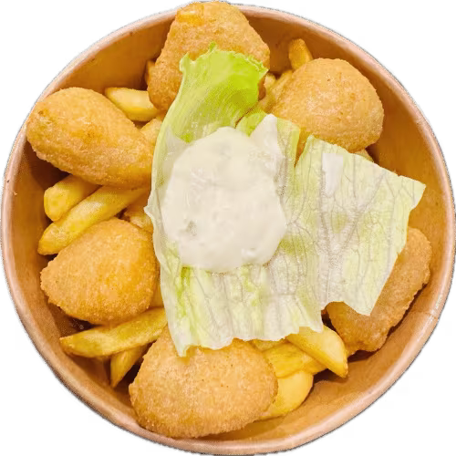 Chilli-Cheese Nuggets Bowl