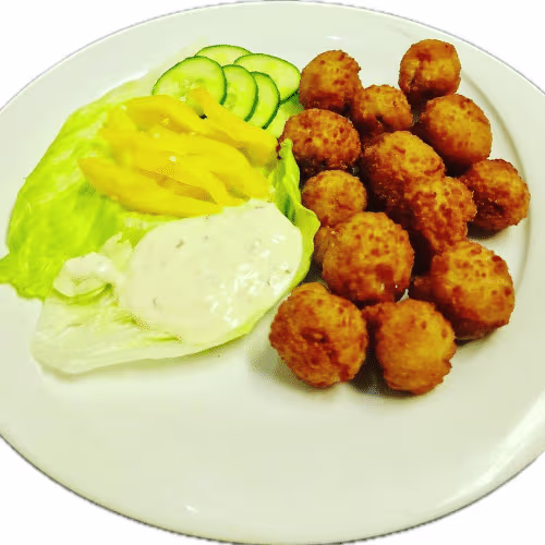Gebackene Champignons