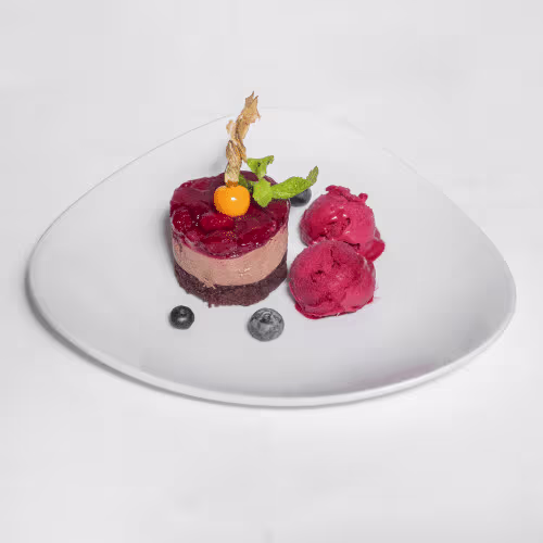 Himbeer-Schokomousse-Törtchen (vegan)