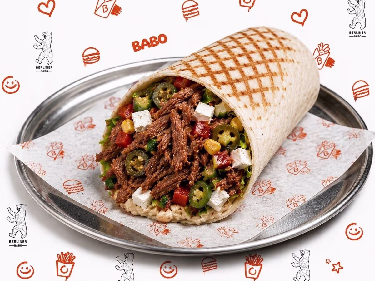 Berliner Wrap (100%) Steakfleisch