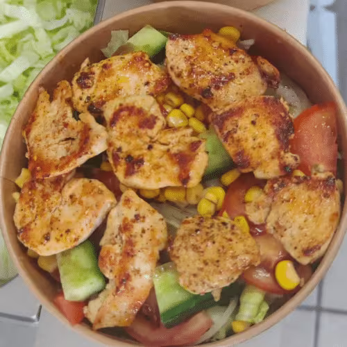 Hünerstreifen salat
