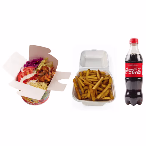 Döner Box Menü (Pommes und Getränk)