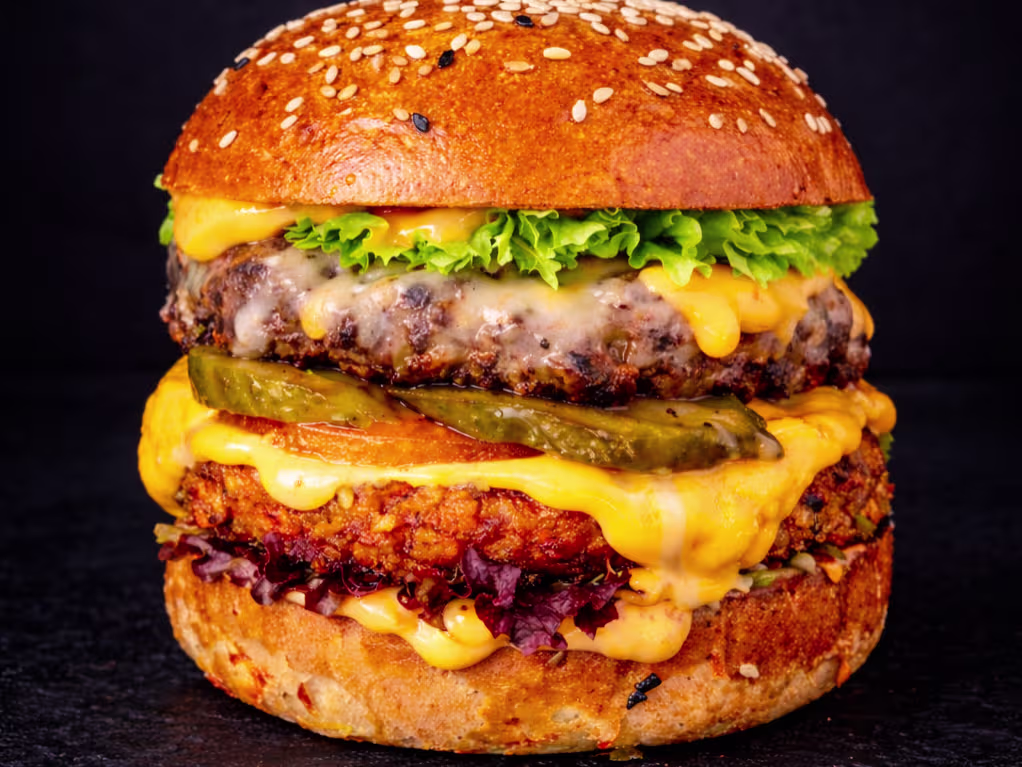 Rind-Chicken Burger