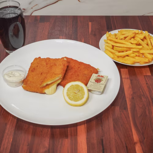 Gebackener Emmentaler Menü