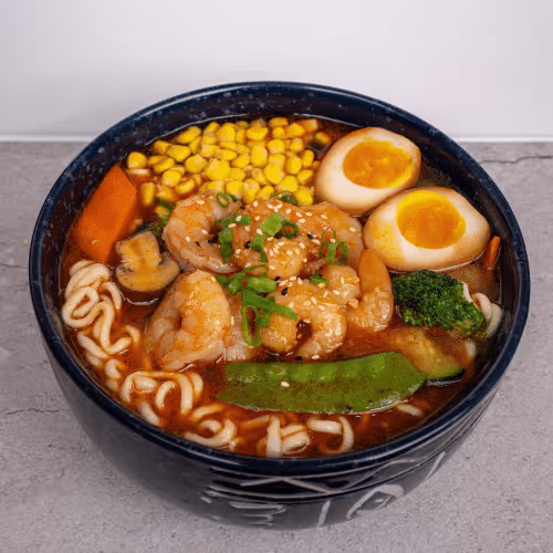 Tom Yam Shrimps Ramen