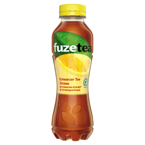 Fuzetea Schwarzer Tee Zitrone-Zitronengras 0,5l (EINWEG)