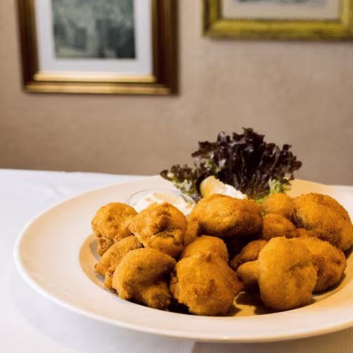 Gebackene Champignons (Vegetarische)