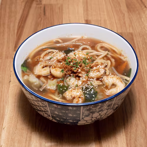Ramen mit Shrimps