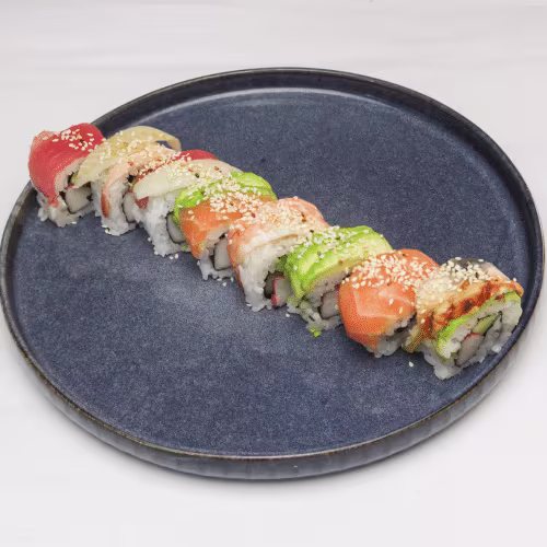 Classic Rainbow Roll (8 Stück)