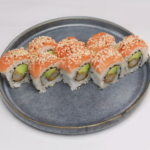 Lachs Ebi Tempura Roll (8 Stück)