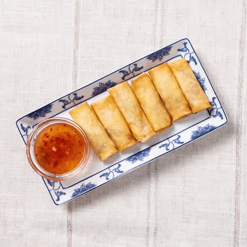 Mini Frühlingsrollen (6 Stück, vegetarisch)
