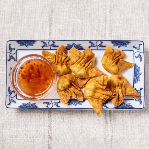 Gebackene Wantan (6 Stück)