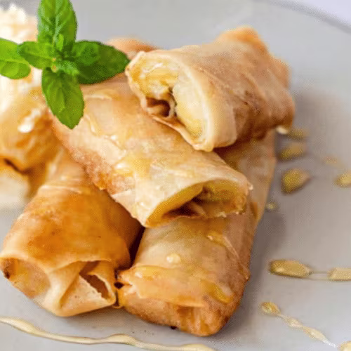 Banane spring roll