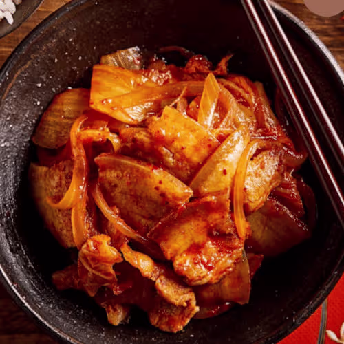 Kimchi Samgeyobsal (scharf)