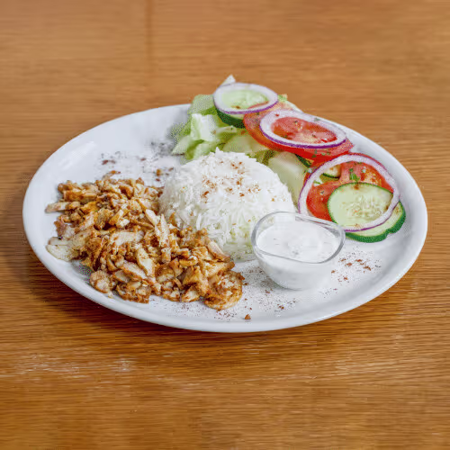 Hühner-Kebap Teller