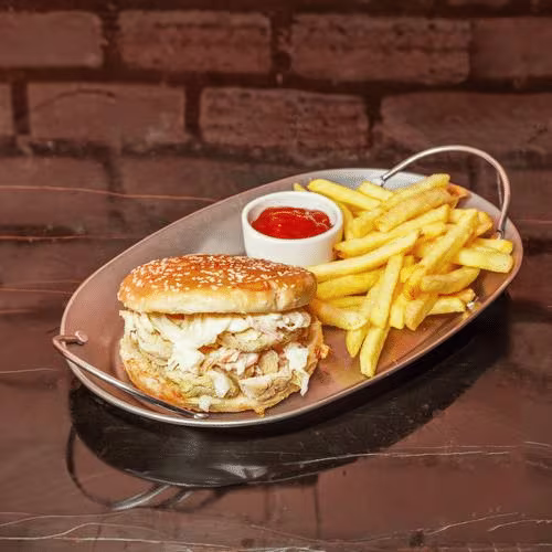 Pulled Chicken in a Bun