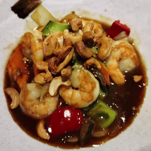 Cashew Garnelen (süß, leicht scharf)