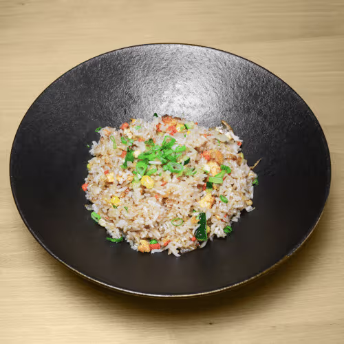 Eierreis mit Gemüse