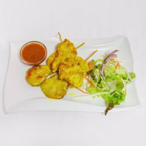 Sate Gai - Mit Reis