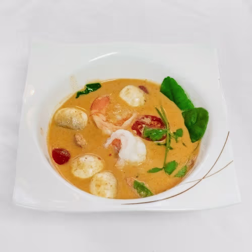 Tom Yam Gung mit Garnelen (scharf)