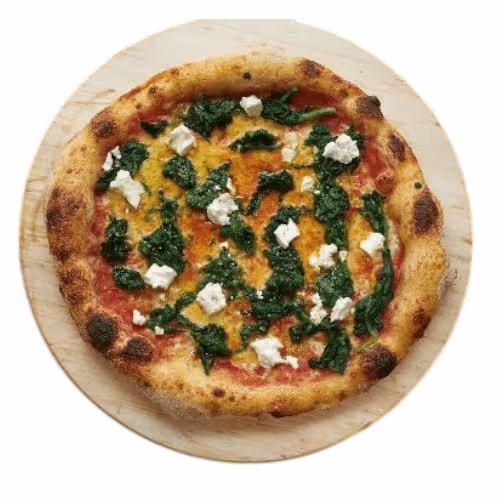 Pizza Spinaci e Pecorino (vegetarisch)