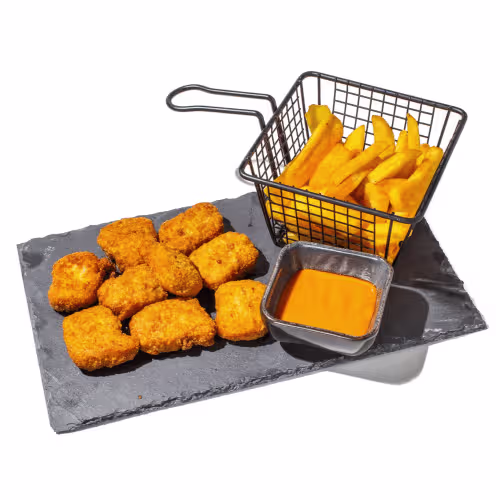 Knusprige Chicken Nuggets Menü