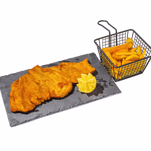 Hühnerschnitzel Menü