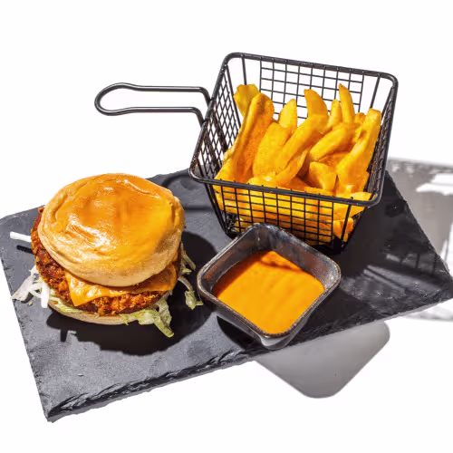 Crunchy Chicken Burger Menü
