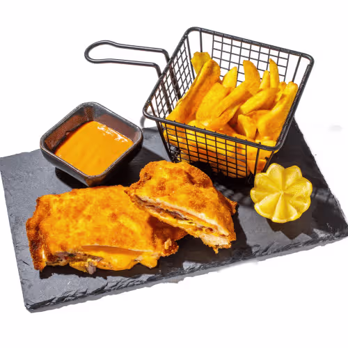 Hühner Cordon Bleu Menü