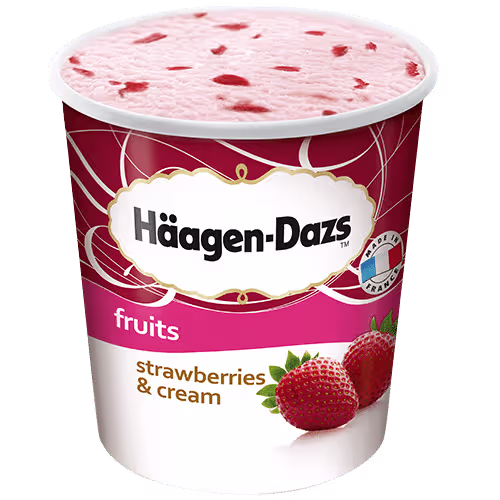 Häagen Dazs Strawberries & Cream 460ml