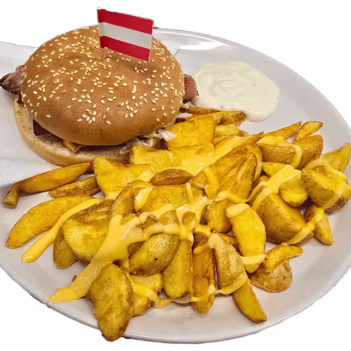 BBQ Burger Menü