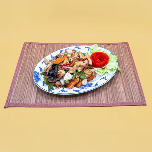 Chop Suey Hühnerfleisch mit Gemüse