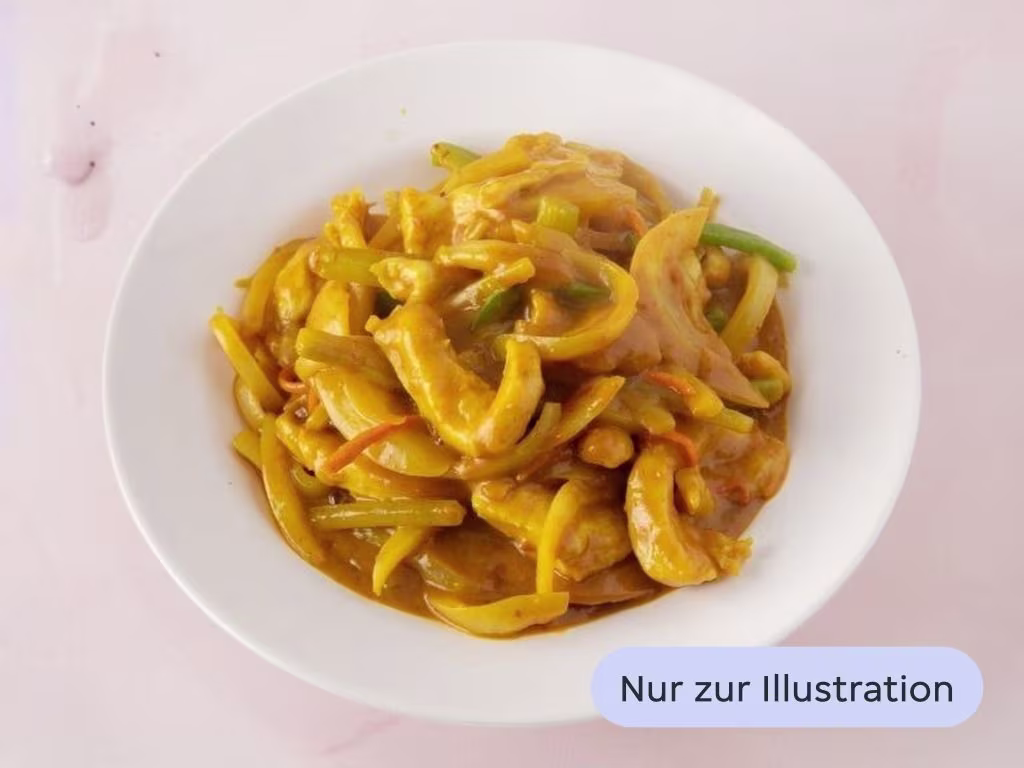 Curry Hühnerfleisch mit Gemüse (scharf)