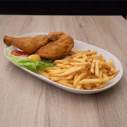 1/2 Backhuhn Menü