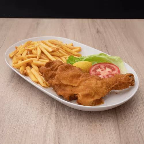 Hühnerkeule Menü