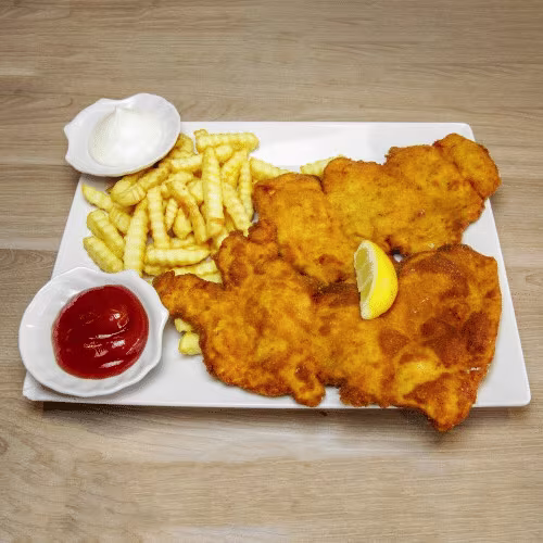 Schnitzel mit Beilage