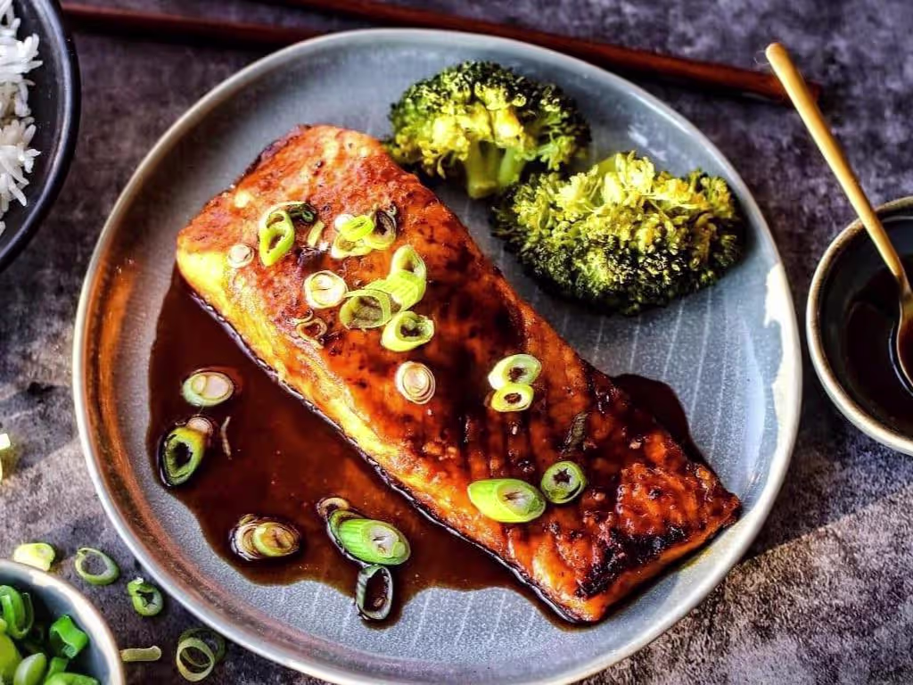 Lachs Teriyaki