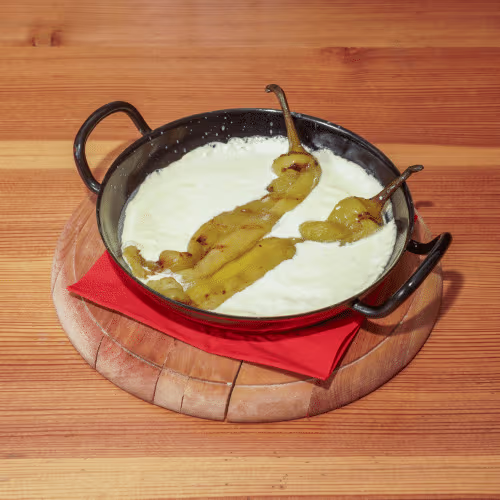 Paprika mit Rahmsauce