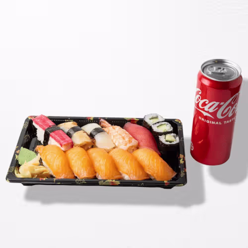 Sushi Set (groß) + Coca-Cola 0,33l