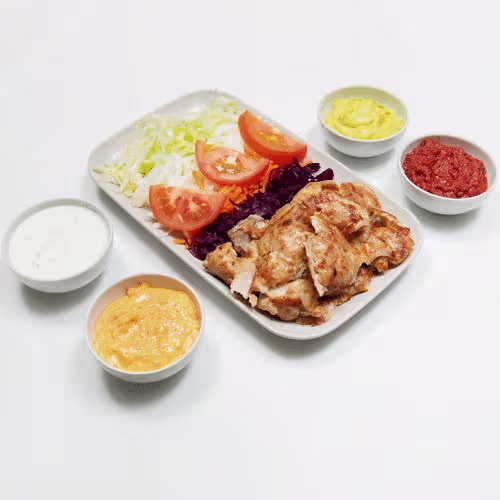 Kebap Teller mit Fladenbrot