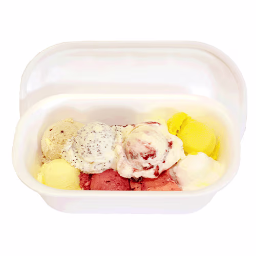 Eis-Box, 10 Kugeln (Milcheis gemischt)
